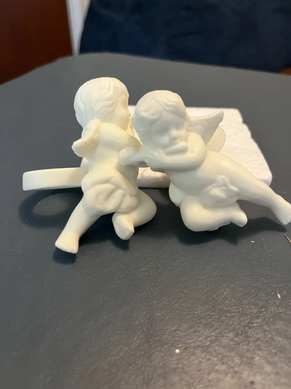 PartyLite White Cherub Candle Followers Pair - Picture 2 of 5